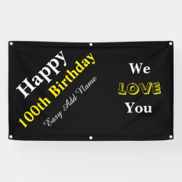 100th Geburtstag Banner
