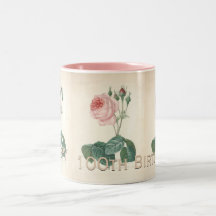 100th Geburtstags-Feier-Vintage Rosen-Tasse