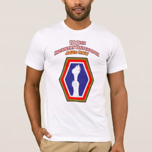 100th Infanterie-Bataillonschulterflecken T - T-Shirt