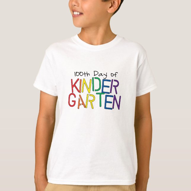 100th Tag des Kindergartens T-Shirt (Vorderseite)