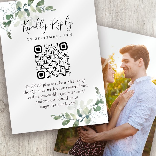 100x Hochzeitwebsite QR Code Foto Eukalyptus UAWG (Von Creator hochgeladen)