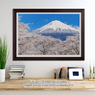 [1014] Mt.Fuji – A White Peak Floating in Blossoms Puzzle