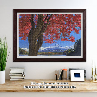 [1014] Mt.Fuji – Crimson Leaves and a Snowy Crown Puzzle