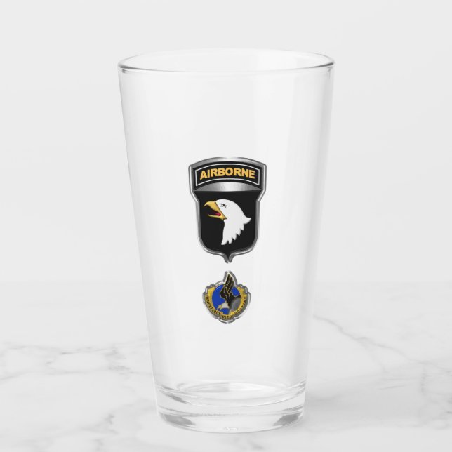 101. Airborne Division Aufnäher im Rahmen Glas (Vorderseite)