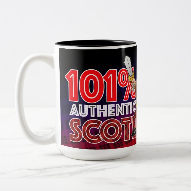 101% Authentischer Schotte Zweifarbige Tasse (Links)