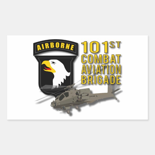 101. CAB - Apache Rechteckiger Aufkleber (Vorderseite)