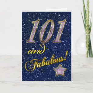 101. Geburtstag für jemanden Fabulous Karte