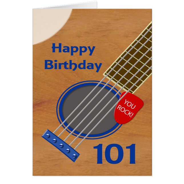 101. Geburtstag Gitarre Spieler Geburtstag (Vorne)