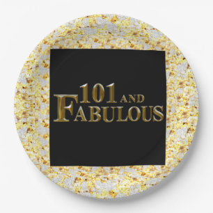 101. Geburtstag  Pappteller