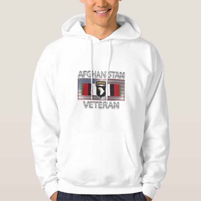 101. Im Flugzeug Abteilung "Afghanistan Veteran" Hoodie (Vorderseite)