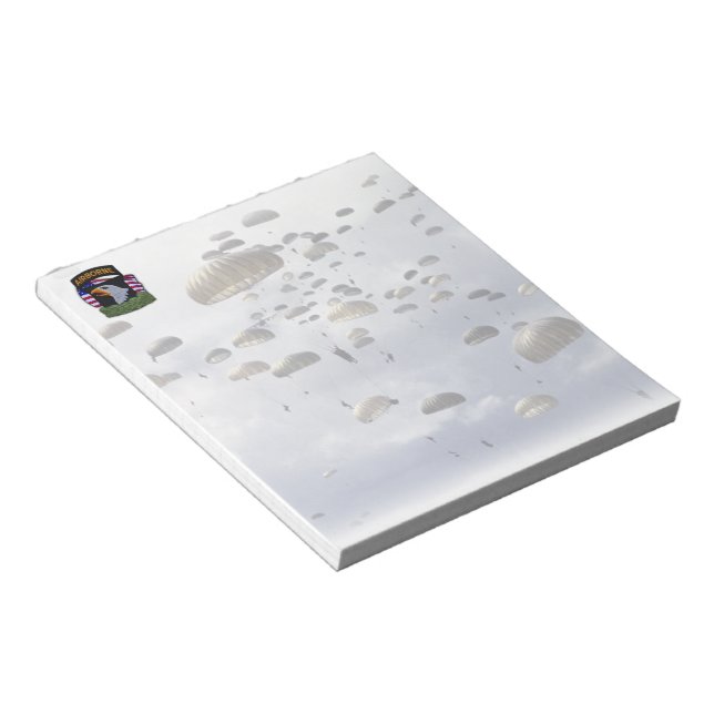 101. im Flugzeug Abteilung Fort Campbell Vets Note Notizblock (angewinkelt)