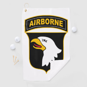 101. Im Flugzeug Abteilung Militärveteran Golfhandtuch