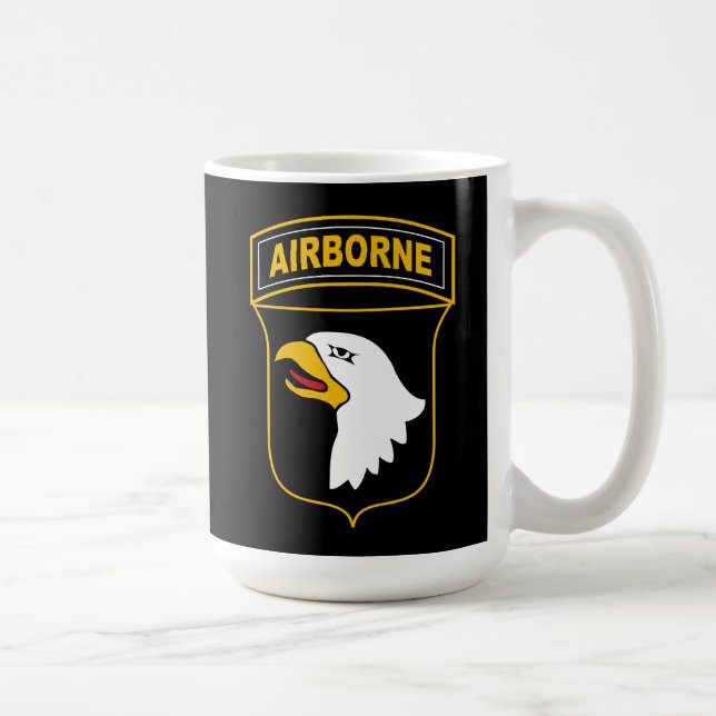 101. Im Flugzeug Abteilung Militärveteran Kaffeetasse (Rechts)