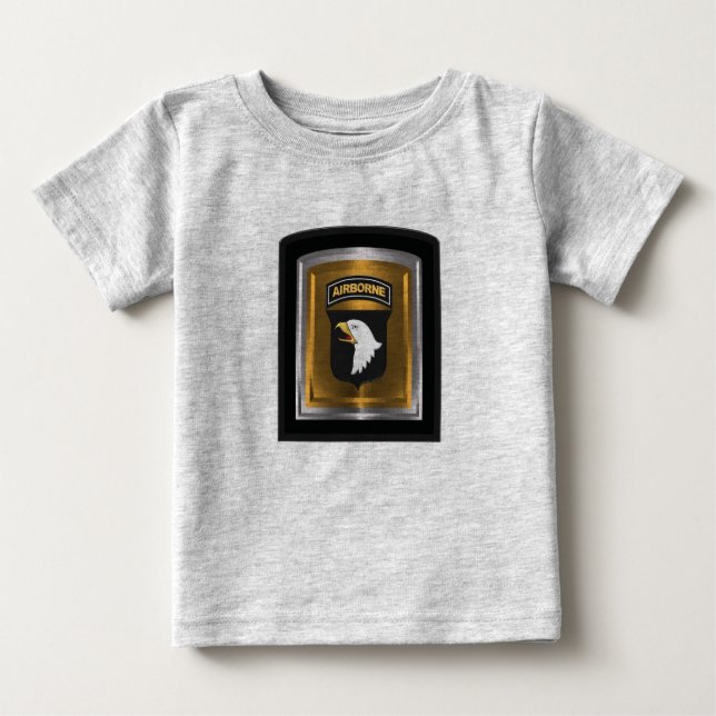 101. Im Flugzeug Abteilung "Screaming Eagles" Baby T-shirt (Vorderseite)