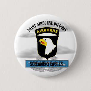 101. Im Flugzeug Abteilung "Screaming Eagles" Button