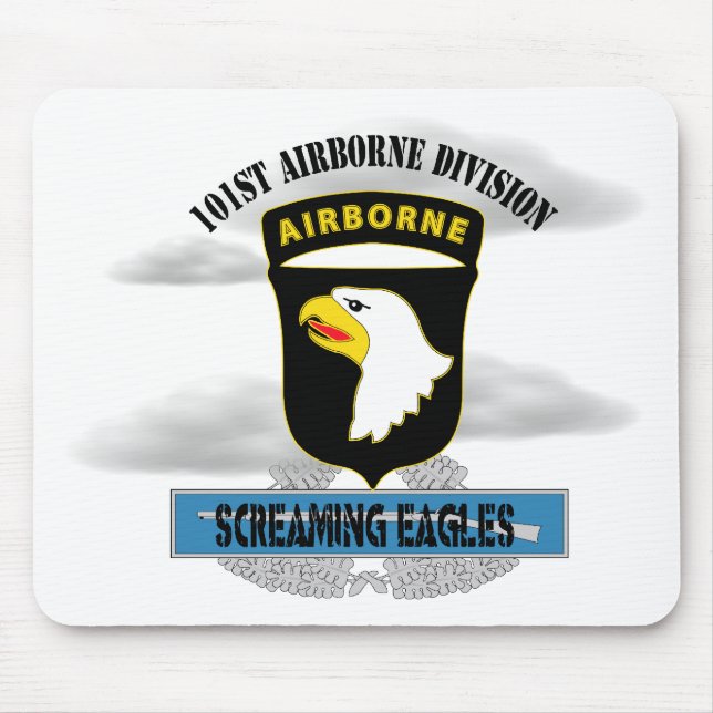 101. Im Flugzeug Abteilung "Screaming Eagles" Mousepad (Vorne)