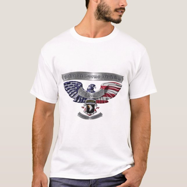 101. Im Flugzeug Abteilung "Stolz auf Dienst" T-Shirt (Vorderseite)