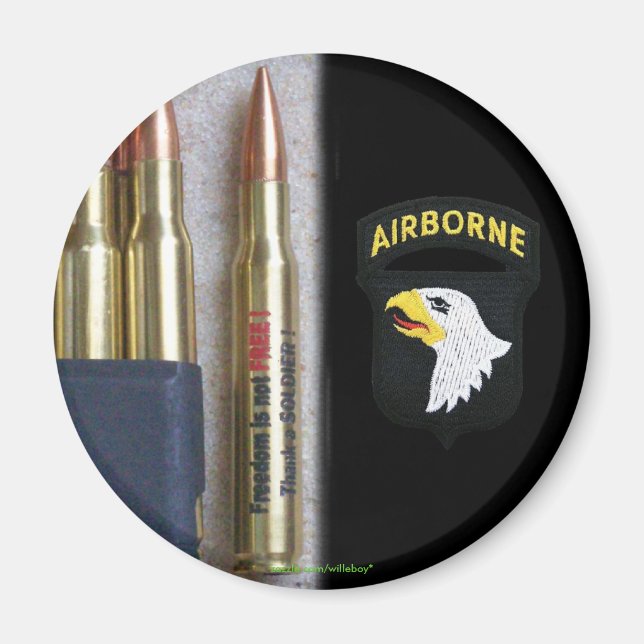 101. im Flugzeug Beret Flash Patch iraq Vet Magnet (Vorne)