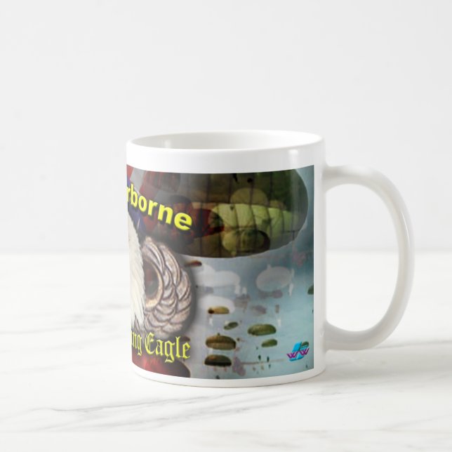 101. im Flugzeug - der schreiende Adler Kaffeetasse (Rechts)