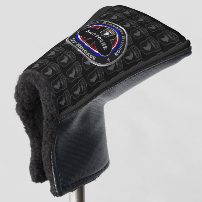 101. Im Flugzeug Division 1. Brigade "Bastogne" Golf Headcover (3/4 Vorderseite)