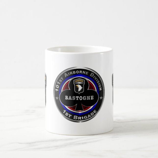 101. Im Flugzeug Division 1. Brigade "Bastogne" Kaffeetasse (Mittel)