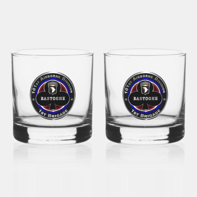 101. Im Flugzeug Division 1. Brigade Whiskyglas (Vorderseite)