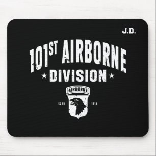 101. Im Flugzeug Division Anpassbar Schwarz Mousepad