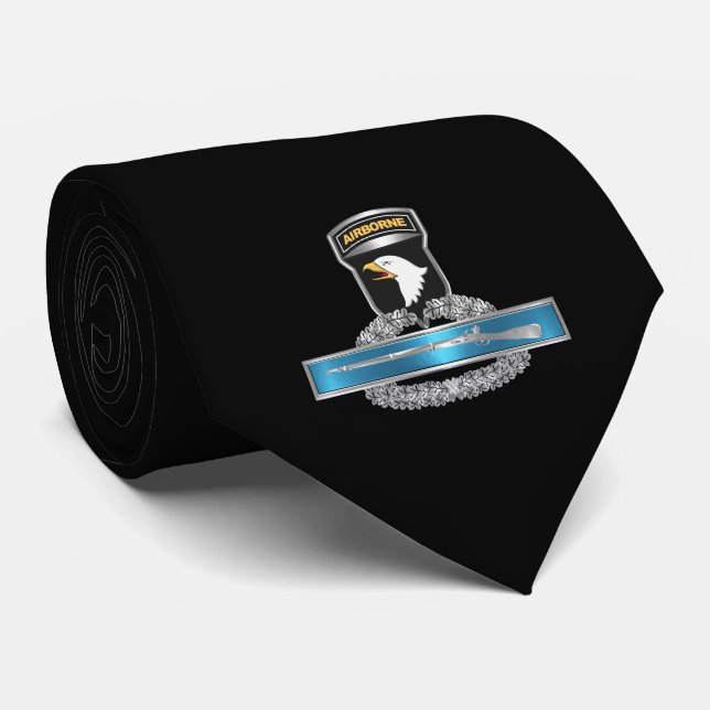 101. Im Flugzeug Division Combat Infanterie-Abzeic Krawatte (Gerollt)