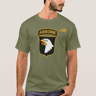 101. Im Flugzeug Division (Distressed) Patch T-Shirt