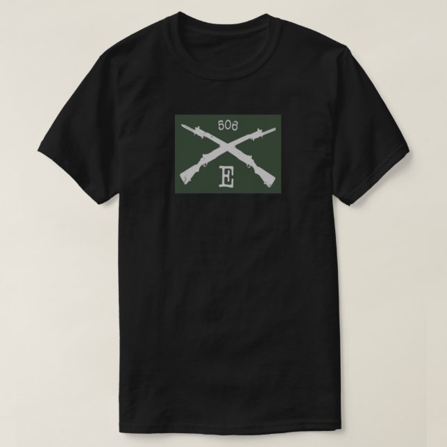101. Im Flugzeug Division Easy Company 506. Essent T-Shirt (Design vorne)
