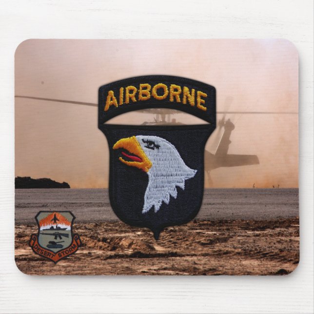 101. im Flugzeug Division Golf War Vets Mousepad (Vorne)