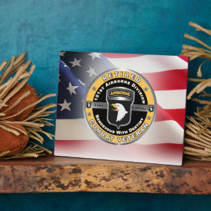 101. Im Flugzeug Division Remüde Veteran Fotoplatte