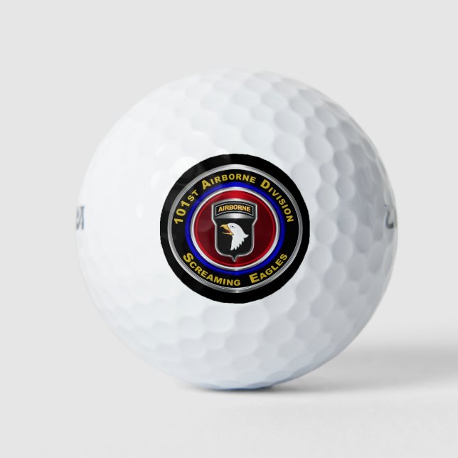 101. Im Flugzeug Division Screaming Eagles Golfball (Vorderseite)