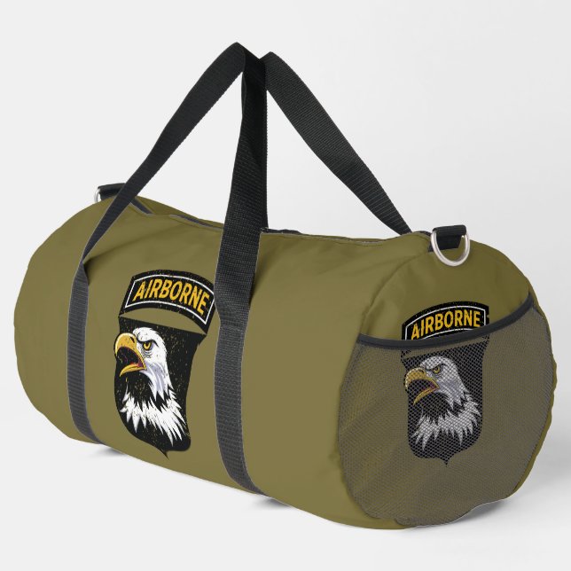 101. Im Flugzeug Division "Screaming Eagles" Grung Duffle Bag (Rechte Ecke)