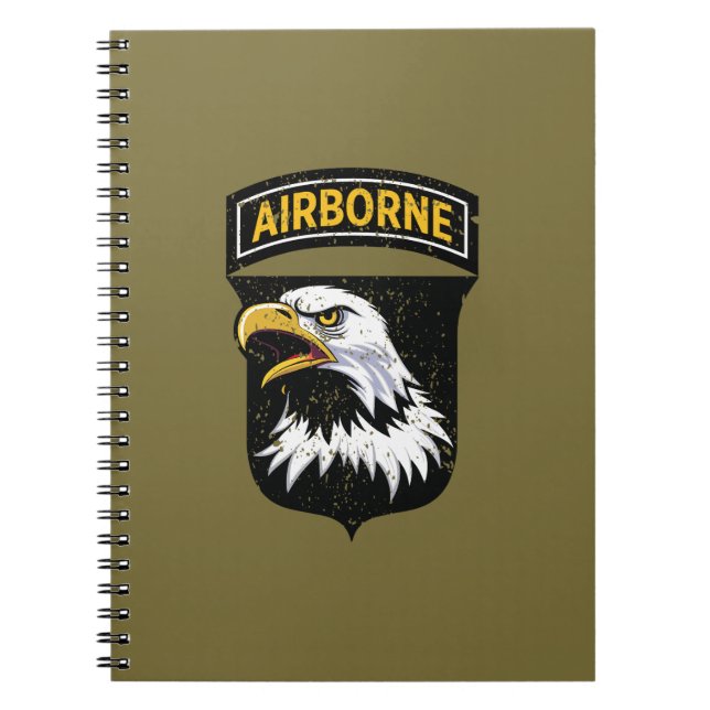 101. Im Flugzeug Division "Screaming Eagles" Grung Notizblock (Vorderseite)