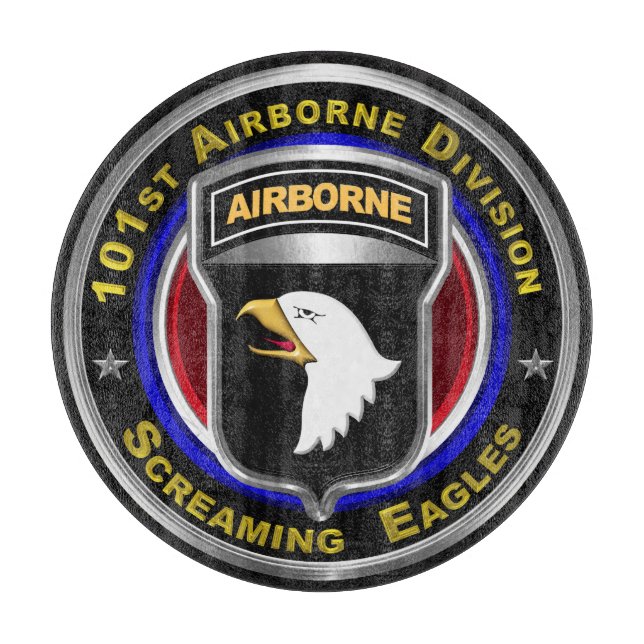101. Im Flugzeug Division Screaming Eagles Schneidebrett (Vorderseite)