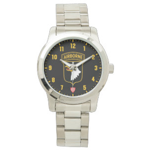 101. Im Flugzeug Division Silber Stainless Steel Armbanduhr