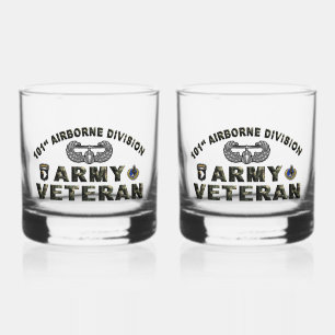 101. Im Flugzeug Division Veteran Whiskyglas