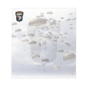 101. im Flugzeug Division Veterans Patch Notepad Notizblock