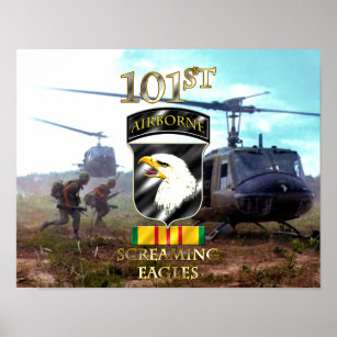 101. Im Flugzeug Division Vietnam Veteran v2 Poster