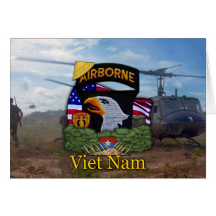 101. im Flugzeug Division vietnam vets Card