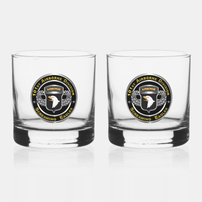 101. Im Flugzeug Division Whiskyglas (Vorderseite)