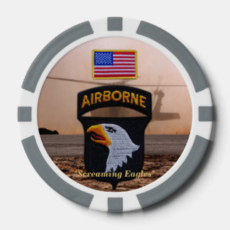 101. im Flugzeug schreiende Adler auf dem Campbell Pokerchips