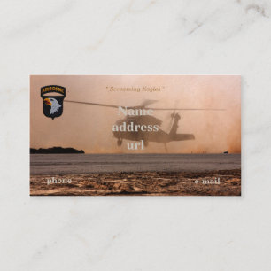 101. im Flugzeug schreiender Adler-Tierpatch Visitenkarte