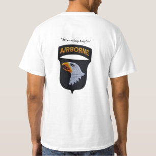 101. im Flugzeug Teilung Patch schreiend Adler T-Shirt