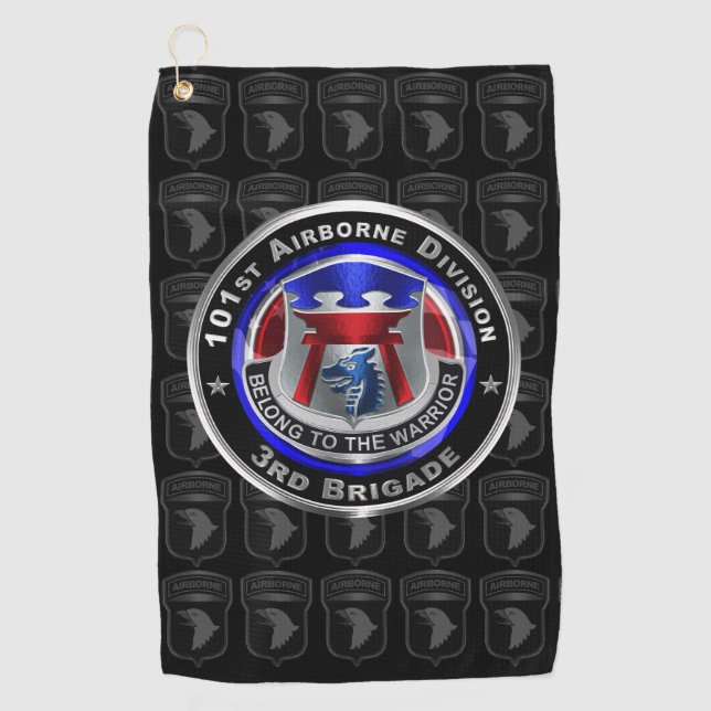 101. Luftlandedivision 3. Brigade ‘RAKKASANS’ Golfhandtuch (Vorderseite)