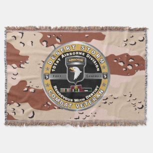 101. Luftlandedivision Desert Storm Veteran Decke