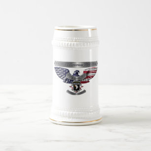 101. Luftlandedivision „Stolz, gedient zu haben“ Bierglas