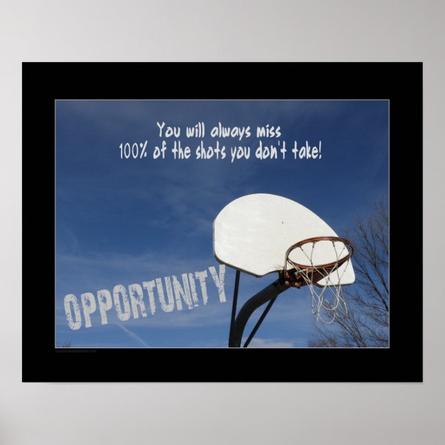 #101 (Matte) Basketball-Poster Poster (Vorne)
