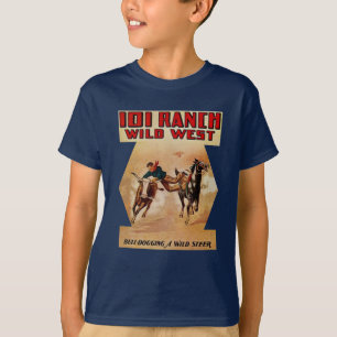 101 Ranch Western Rodeo Stier Wrestling T-Shirt